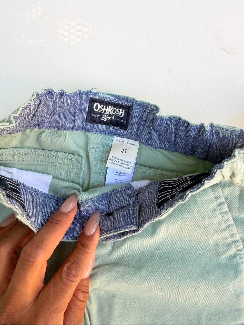 OshKosh B'gosh Light Sage Green Kids Pants